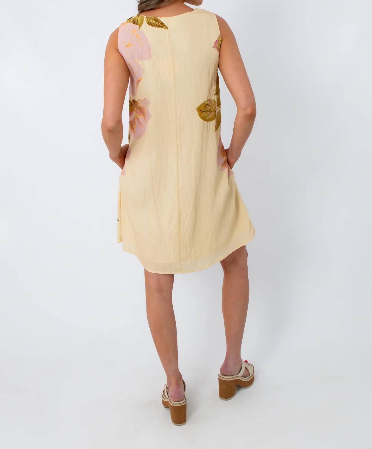 In February - Enchanted Rose Floral Mini Shift Dress