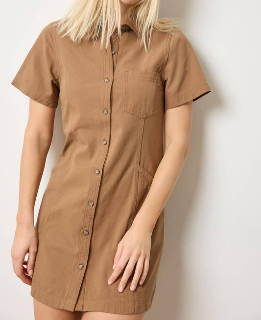 Lilla P - Twill Paneled Shirt Dress