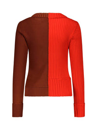 Marina Moscone - Women's Patchwork Pullover Sweater