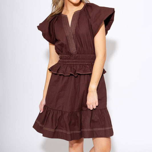 Thml - Cinched & Sweet Ruffle Dress