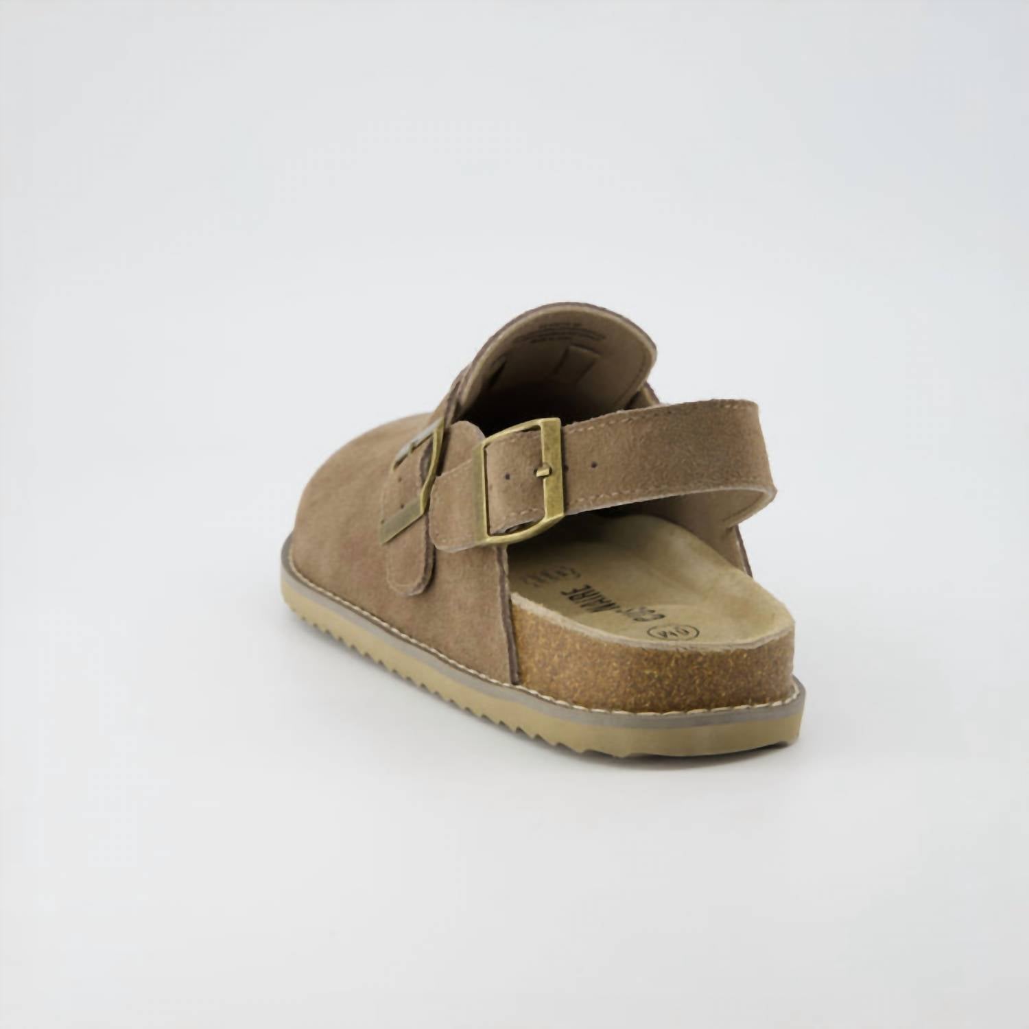 Cushionaire - Women's Brooklyn Suede Slides With Adjustable Buckles