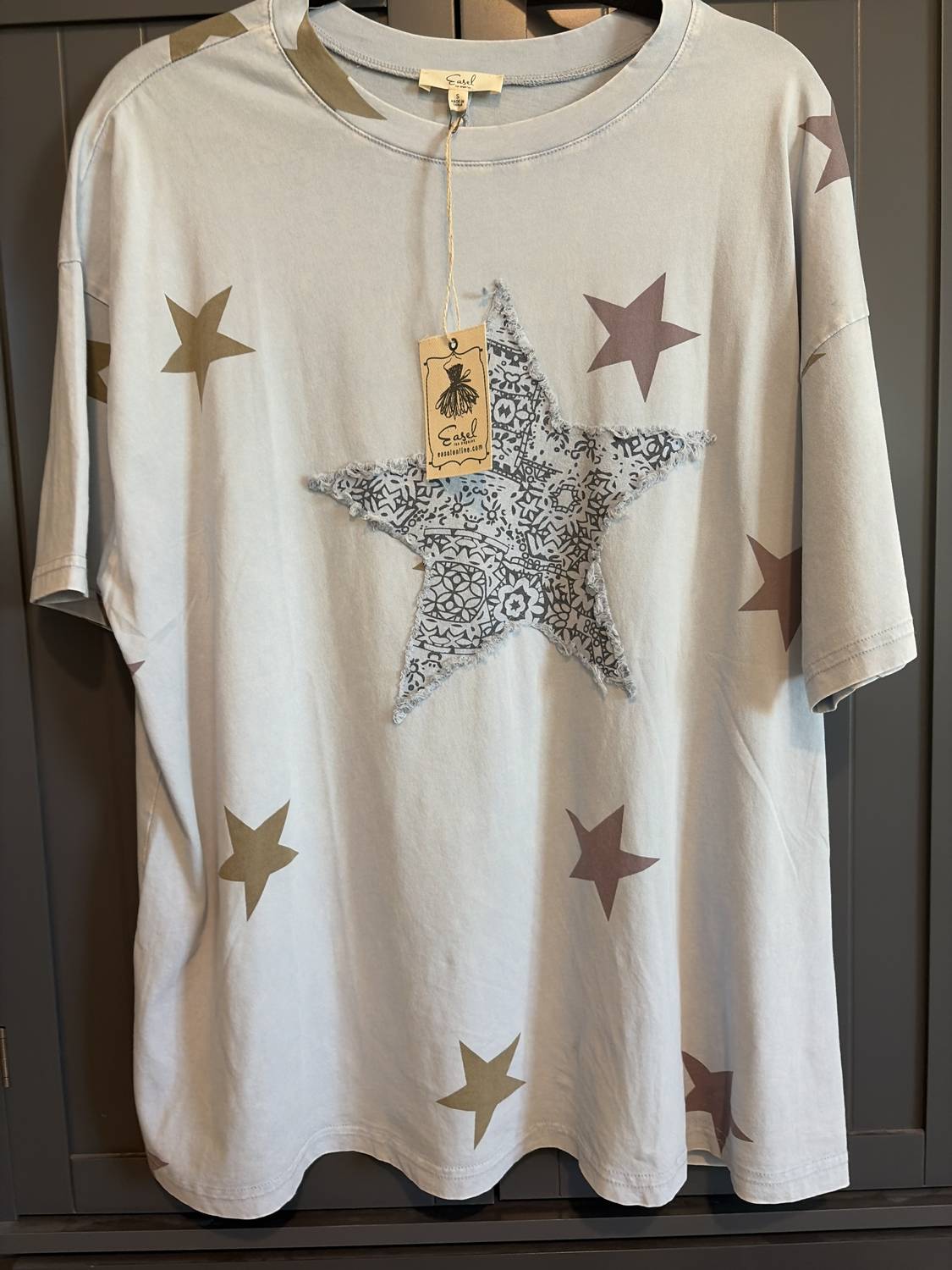 Easel - Women's Patchedworked Star Tshirt