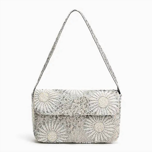 America & Beyond - Women's Petal Frostwork Shoulder Bag