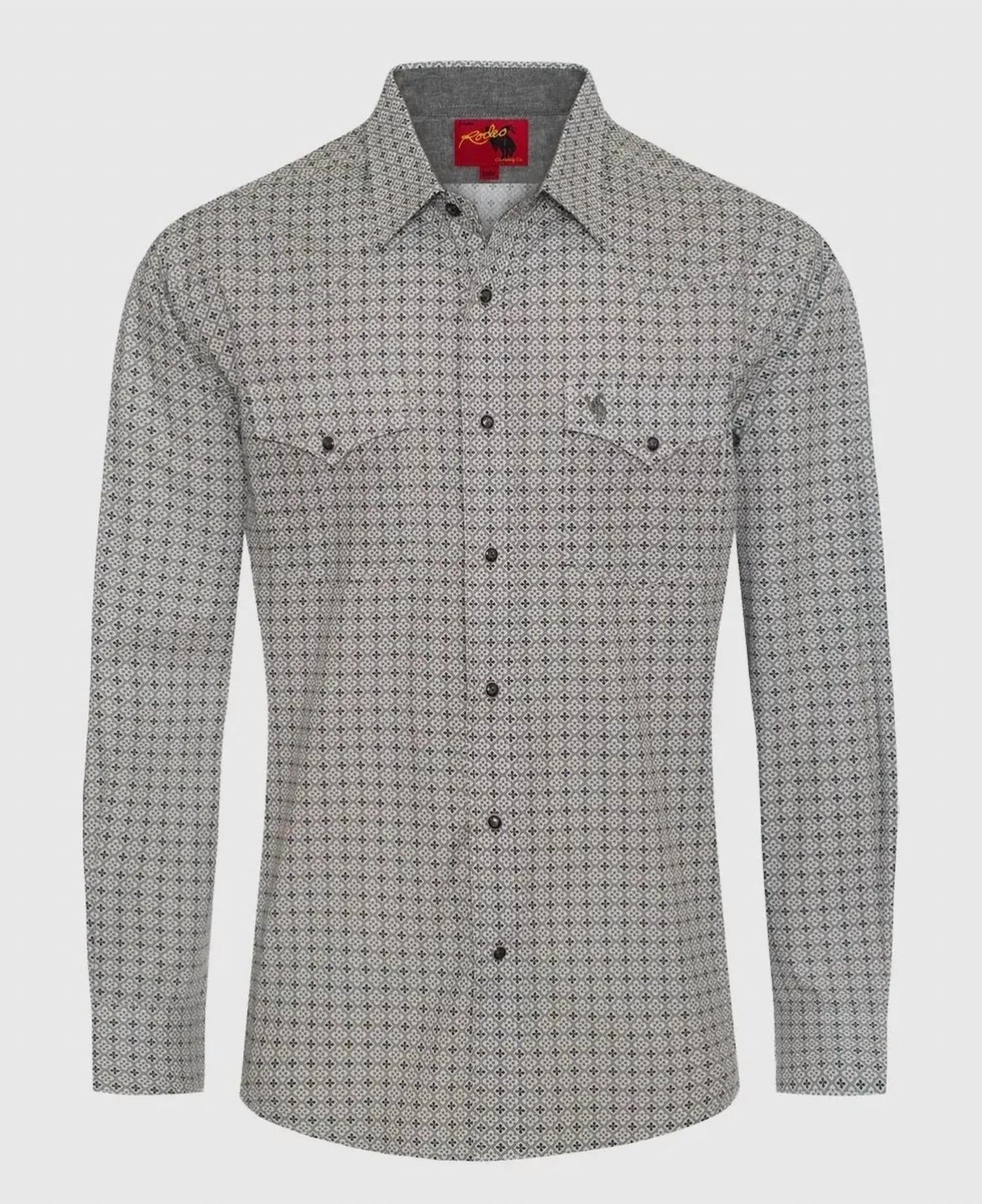 Rodeo Clothing - Men's Pearl Snap Long Sleeve Shirt
