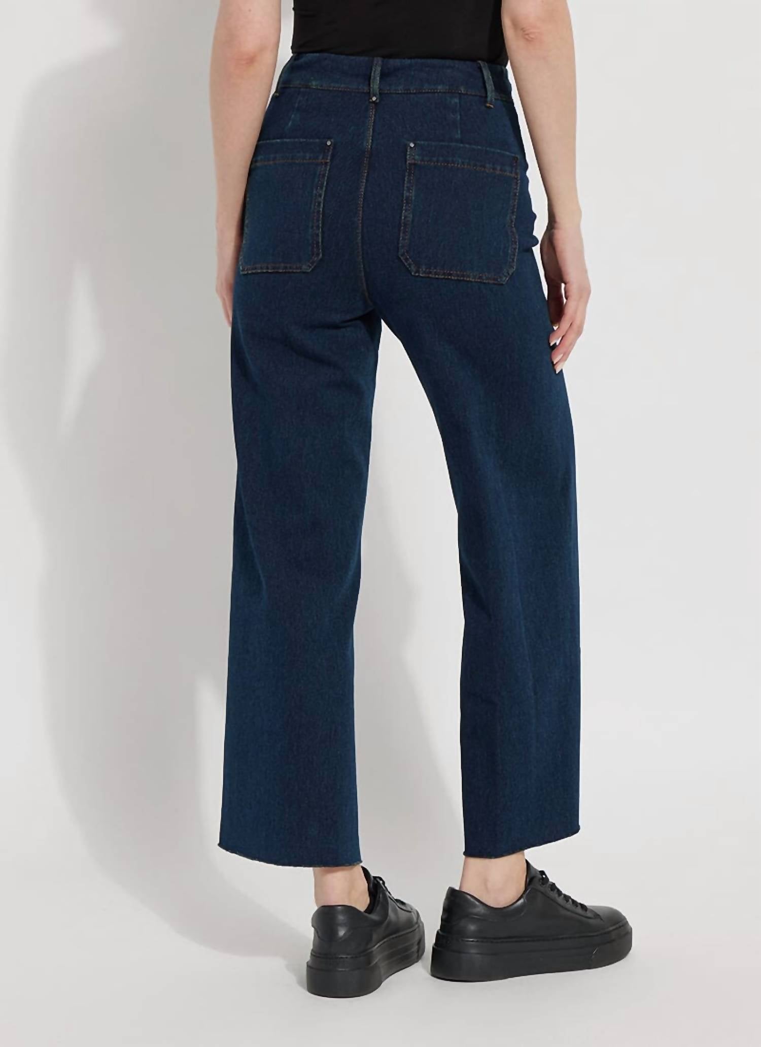 Lysse - Erin High Waist Wide Leg Denim Pants