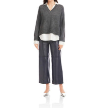 Fifteen Twenty Carrie Sweater in charcoal - women's sweater