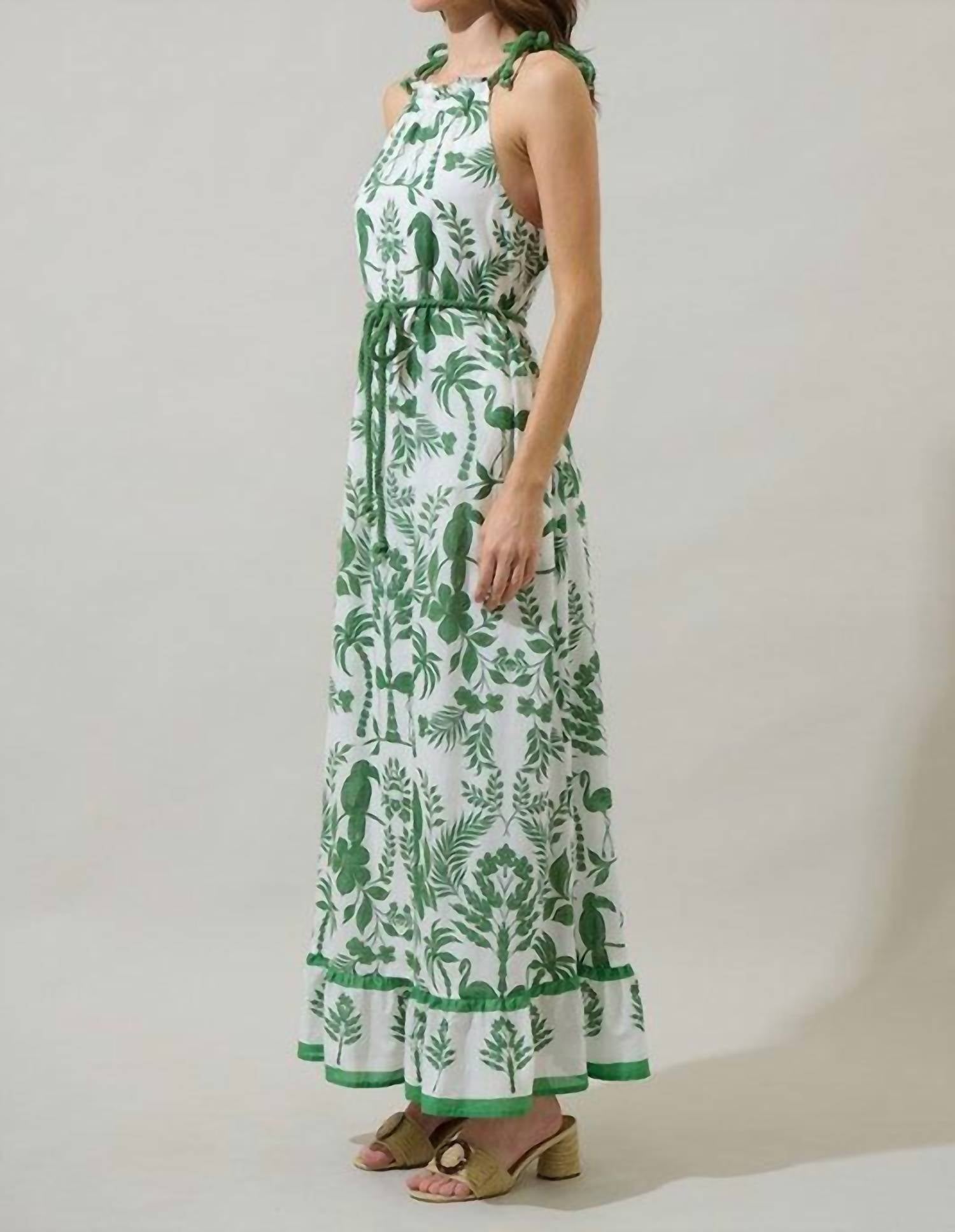 Sugarlips - Dayane Belted Maxi Dress