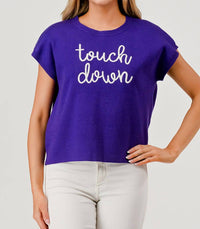 Pixi + Ivy - Touch Down Cap Sleeve Sweater