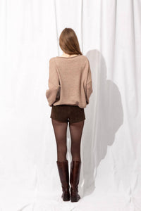 Loucia - Greta Faux Suede Shorts