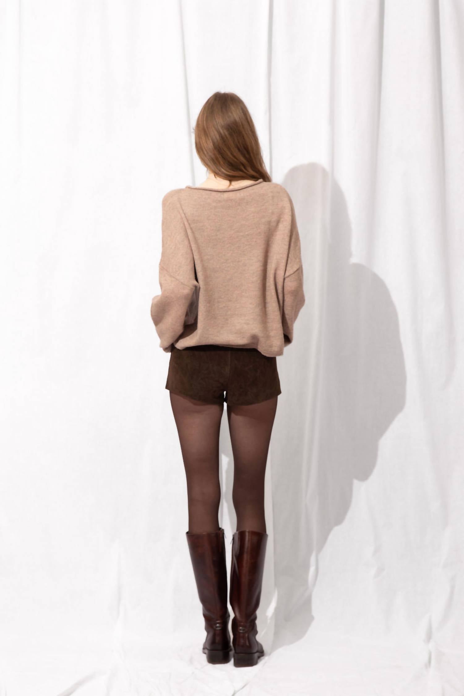 Loucia - Greta Faux Suede Shorts