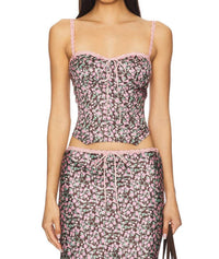 Nia - Pauline Floral Corset Top