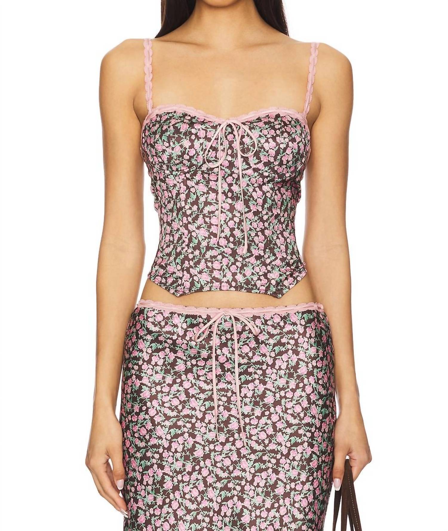 Nia - Pauline Floral Corset Top