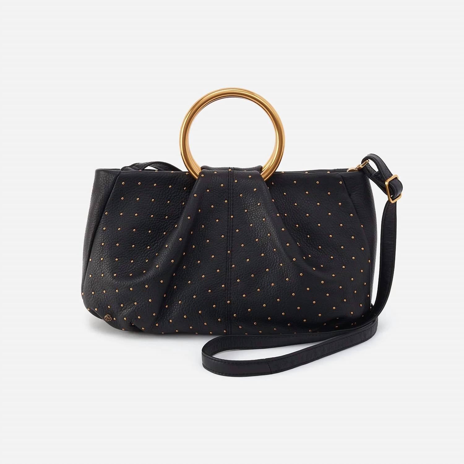 HOBO Sheila Ring Satchel Crossbody Bag in black - women's bag