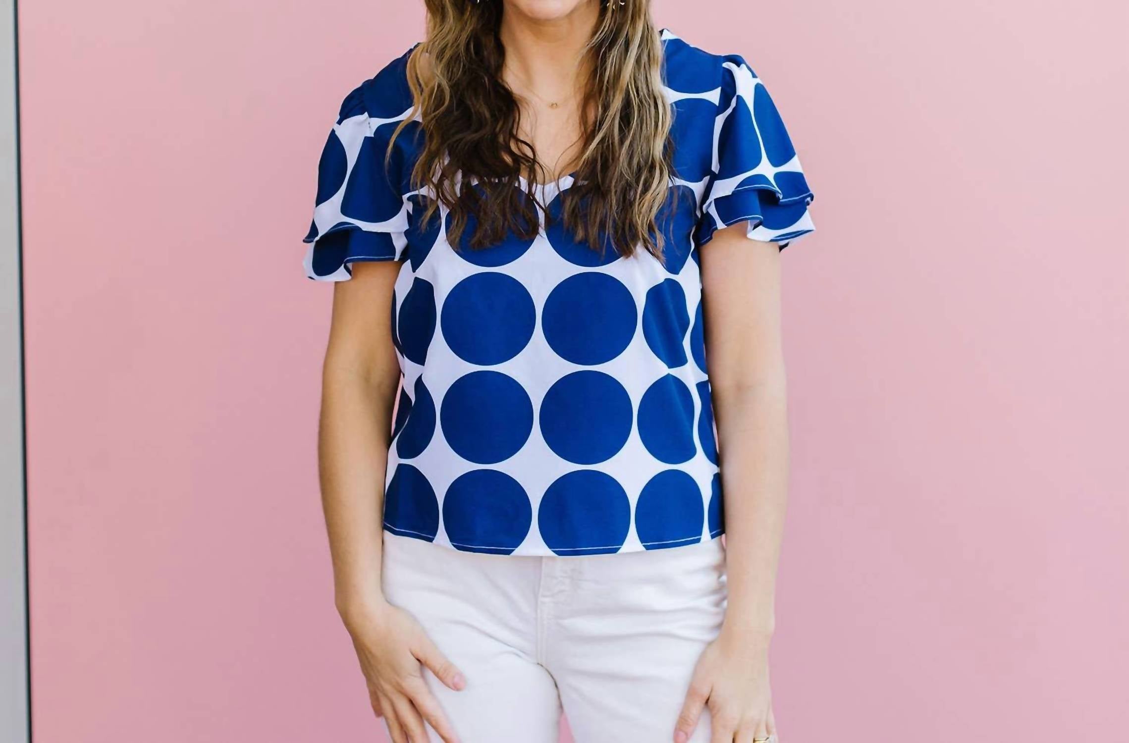 Michelle Mcdowell - Grayson Dot Party Top