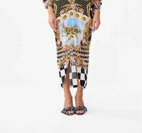 Camilla - Long Split Front Twist Dress