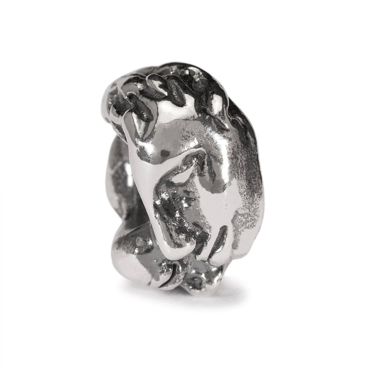 Trollbeads Women's Kiss Sterling Bead in silver - women's jewelry - detail view