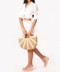 Seaspice - Fernandina Sunset Raffia Tote