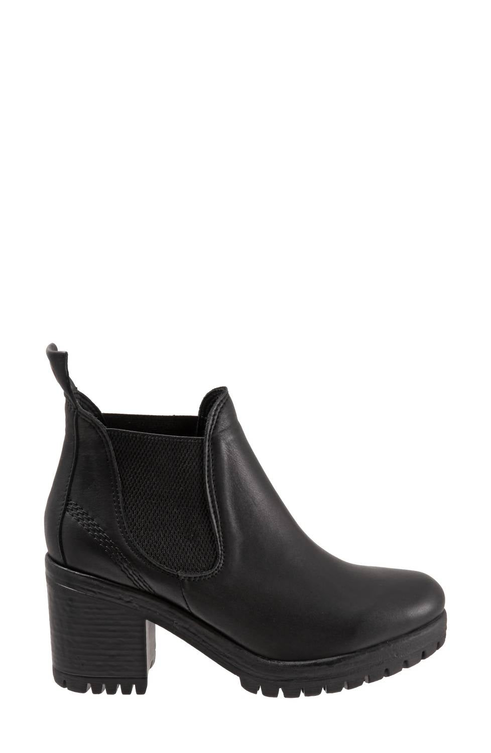 bueno Women's Flight Block Heel Bootie in black - women's shoe - alternate view