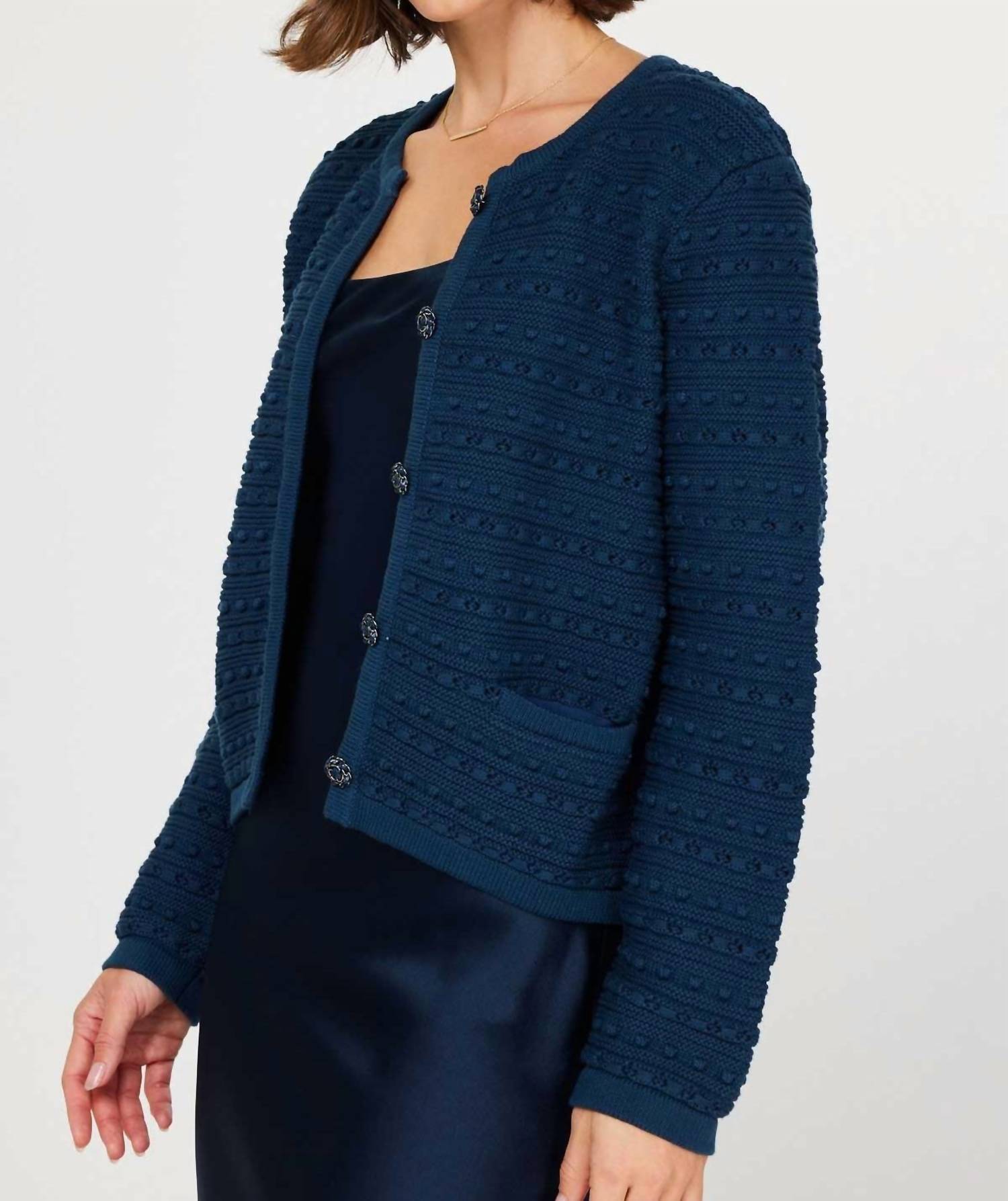 Nyland - Rose Long Sleeve Cardigan With Pockets