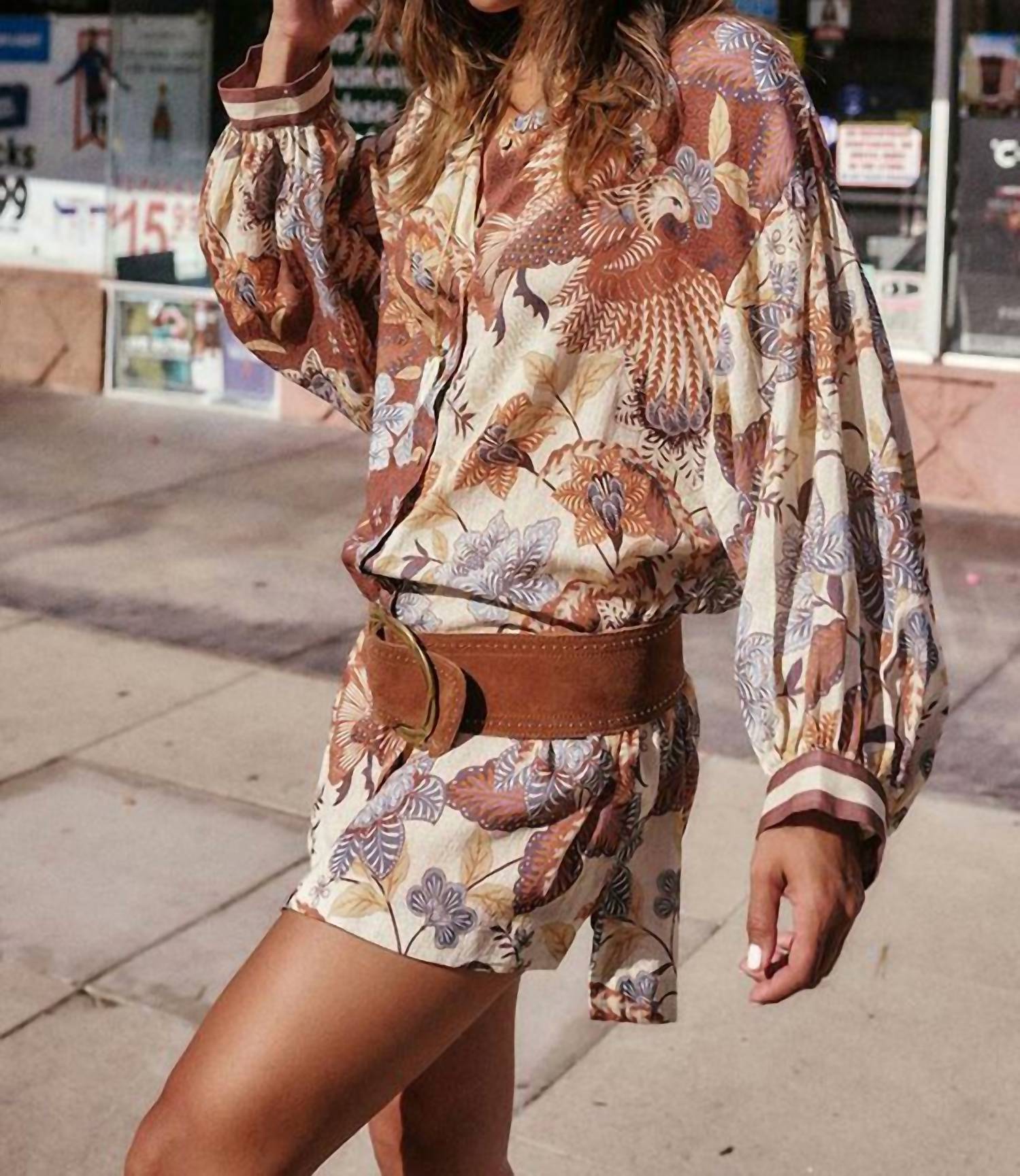 Spell - Volcano Goddess Mini Shirt Dress