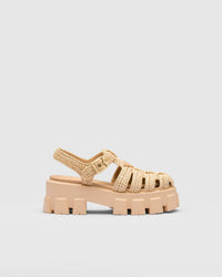 Prada - Women's Monolith Crochet Cage Sandals