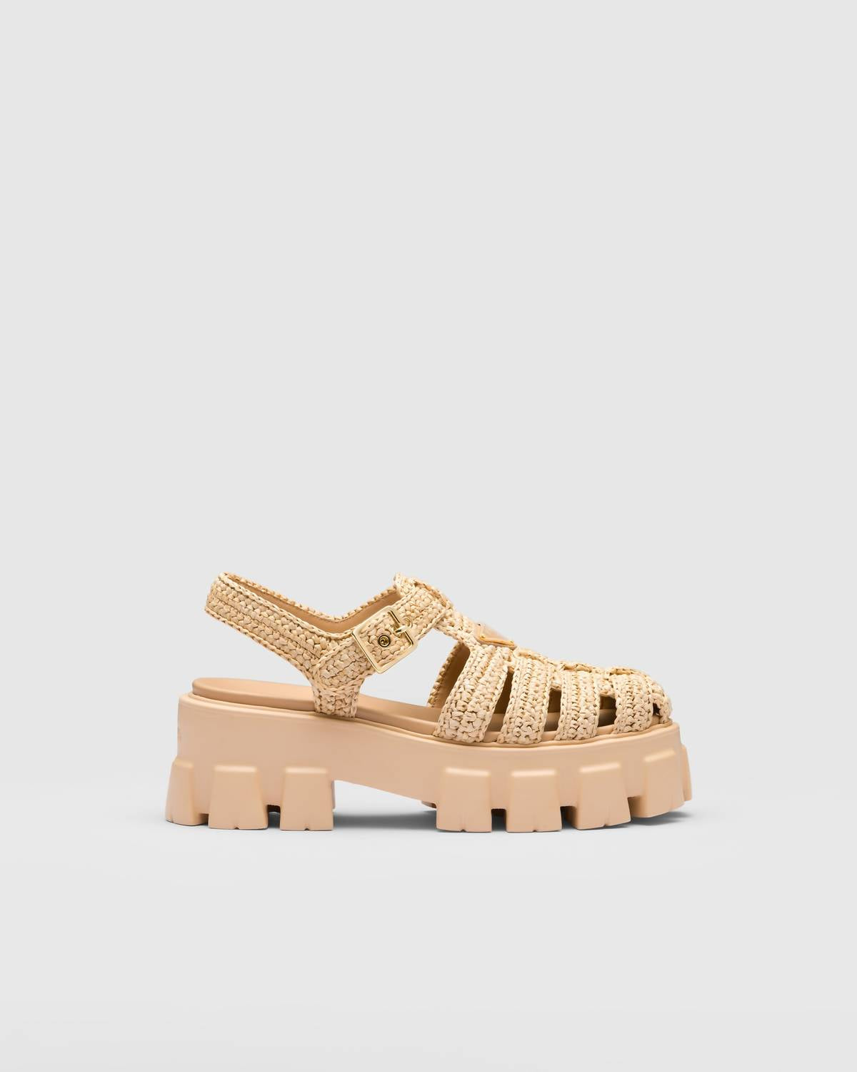 Prada - Women's Monolith Crochet Cage Sandals