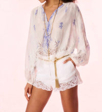 Loveshackfancy - Dresner Cotton Lace-trimmed Blouse