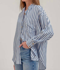 Blu Pepper - Jemma Long Sleeve Button Front Shirt