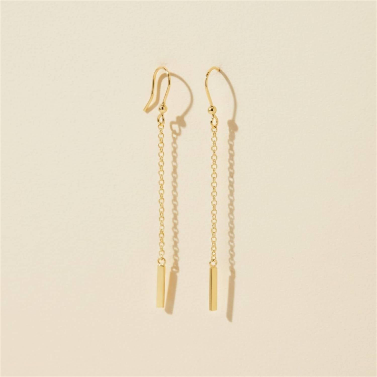 Athra - Women's Bar Chain Drop Earring
