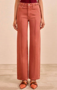 Ulla Johnson - Agatha Straight Leg Pintuck Jeans