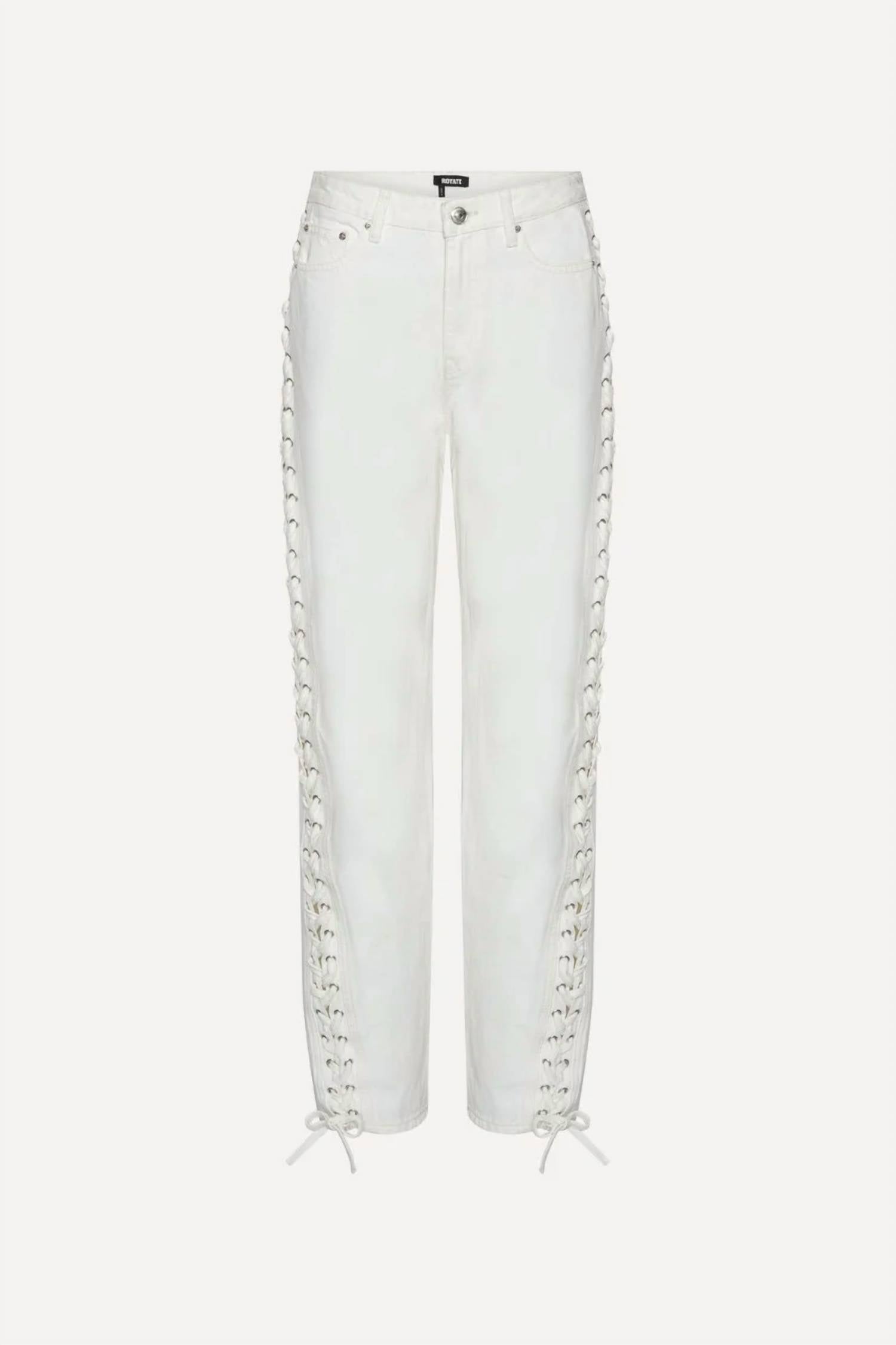 Rotate - Loose Fit Laced Jeans