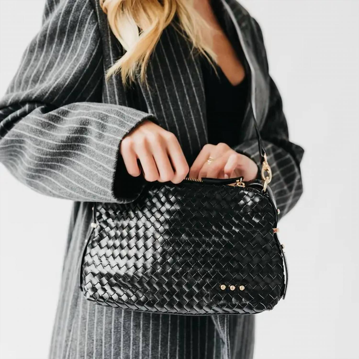Pretty Simple - Woven Hobo Shoulder Bag