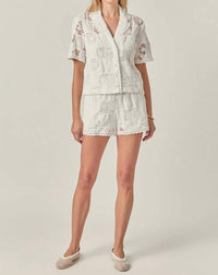 English Factory - Ibiza Embroidered Button Down Shirt