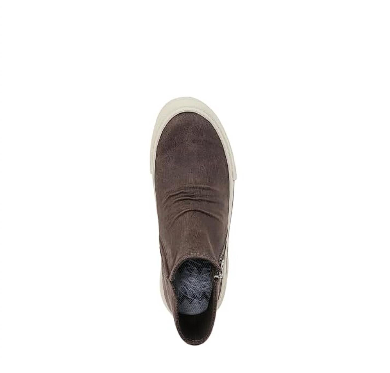 BLOWFISH Women's Wave Zip Shoe in charcoal - women's sneaker - alternate view