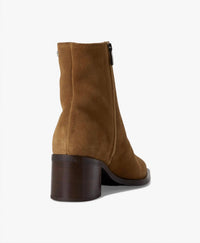 La Canadienne Women's Julieta Stacked Block Heel Boots in toffee suede - women's shoe - alternate view