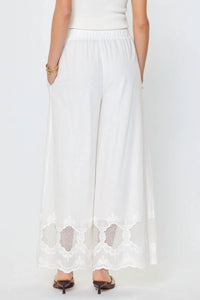 Current Air - Layla Embroidered Wide Leg Pants