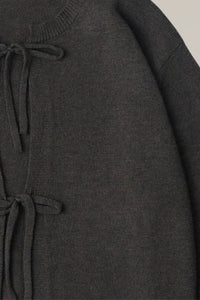 Mod Ref - Knit Sweater Tie Front Cardigan