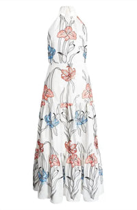 MILLY Hayden Floral Embroidered Dress in white multi - women's dress - view 5
