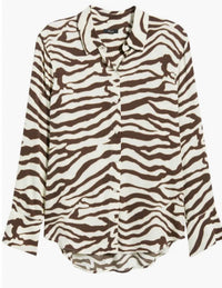 Rails - Espresso Zebra Saige Top