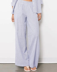 Bobi - Wide Leg Pant With Smocked Waist
