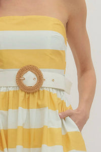 Entro - Giselle Striped Midi Dress