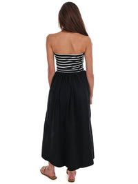 Hyfve - Women's Wanna Know Striped Strapless Midi Dress