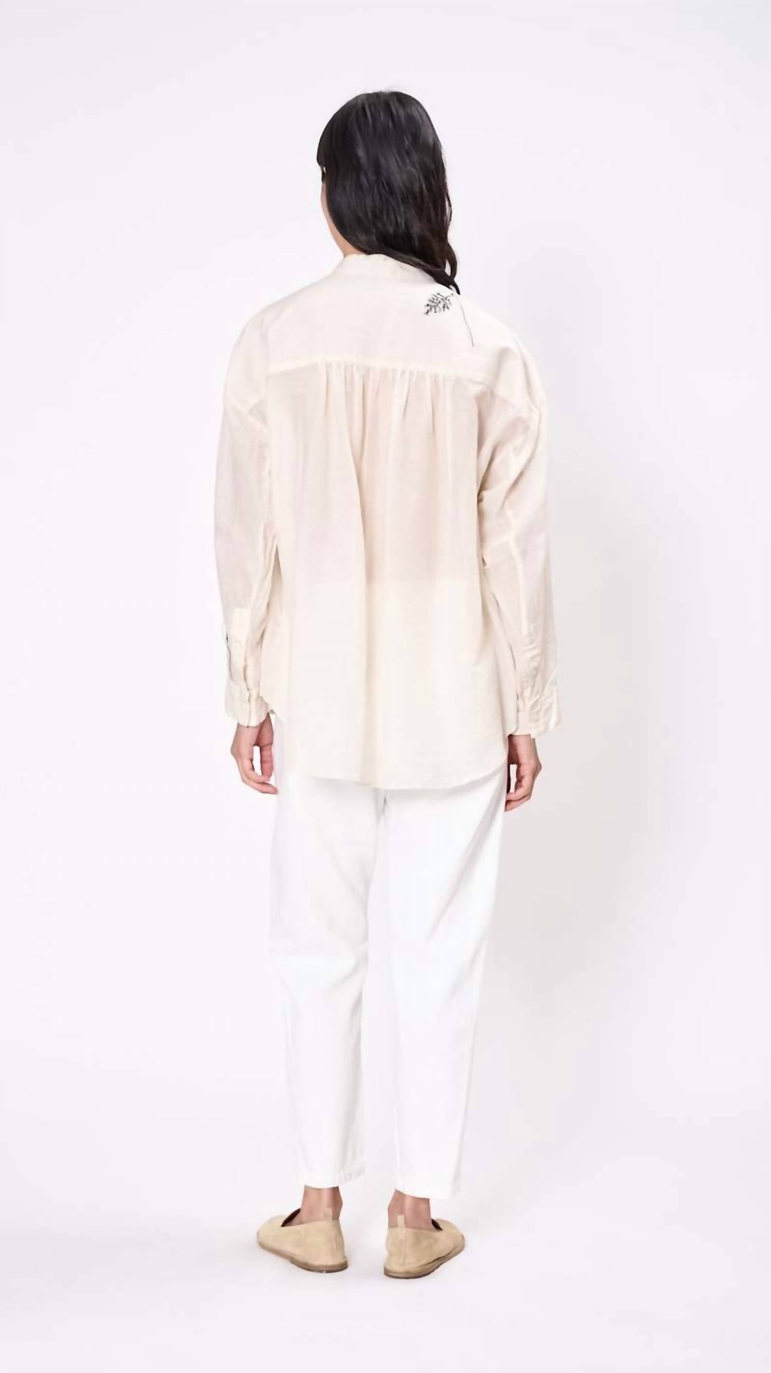 Pas De Calais - Wildflower Embroidered Blouse
