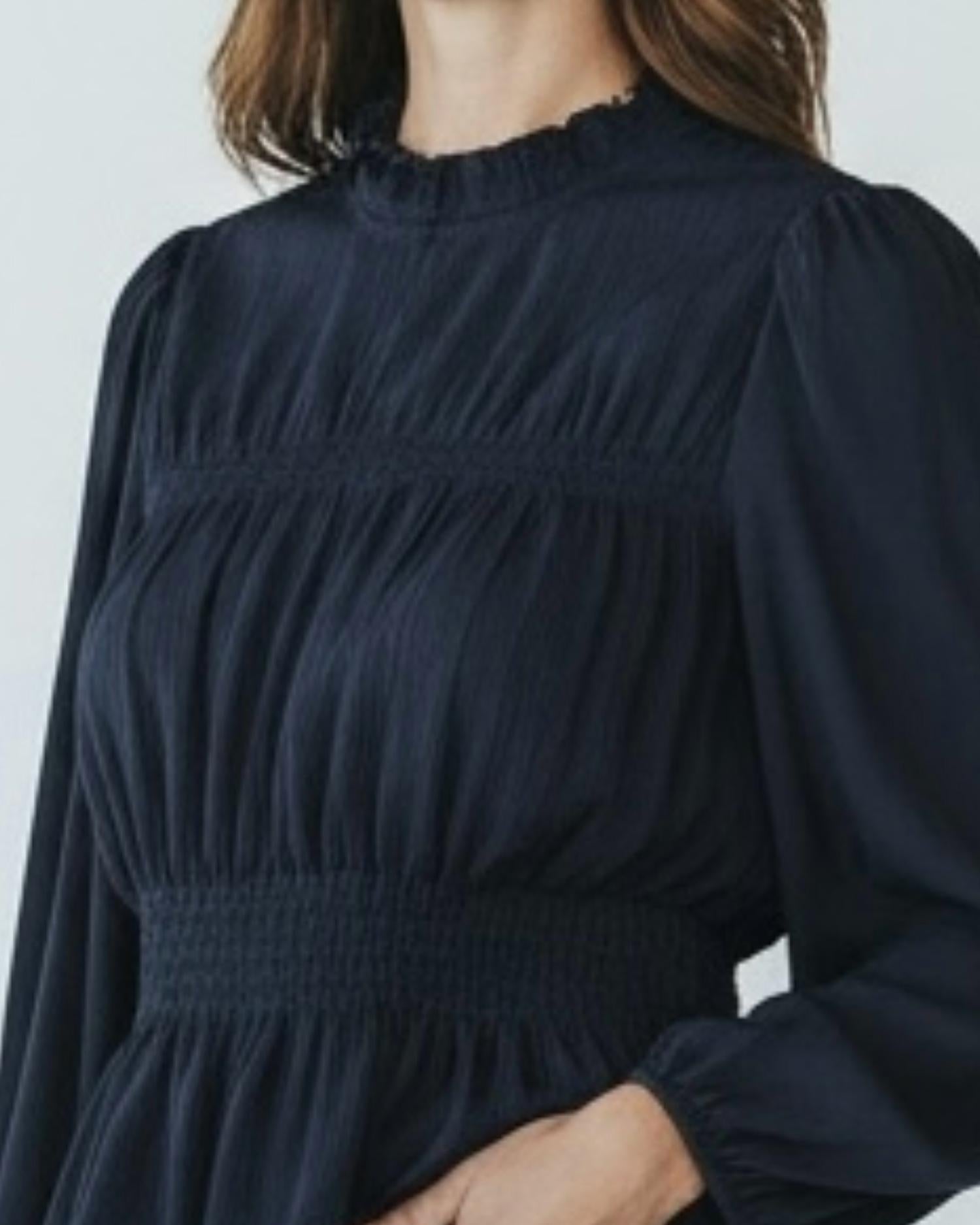 Current Air - Women's Long Sleeve Peplum Knit Top