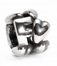 Trollbeads - Letter F Sterling Bead