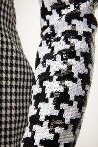 HOUNDSTOOTH LEONARDO DRESS