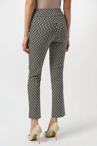 Joseph Ribkoff - Geometric Print Straight Leg Pull-on Pants