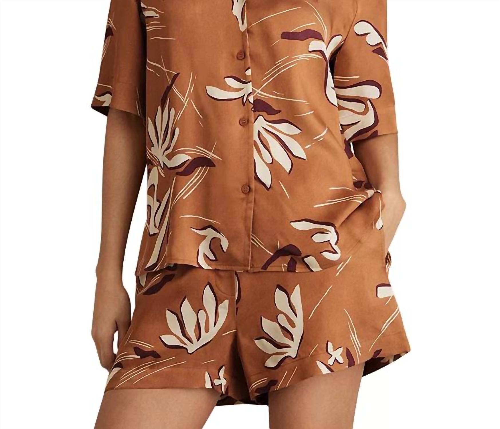 Reiss - Sandy Floral Tropical Print Button Shirt