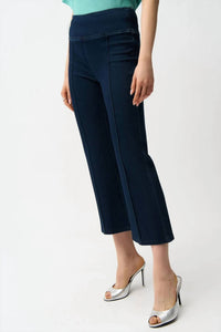 Joseph Ribkoff - Knit Denim Crop Flare Pants