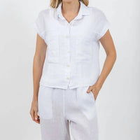 Elliott Lauren - Effie Short Sleeve Linen Shirt